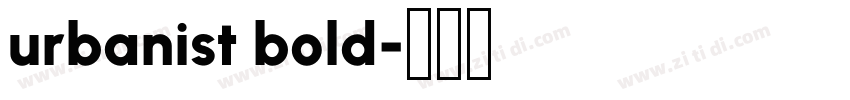 urbanist bold字体转换